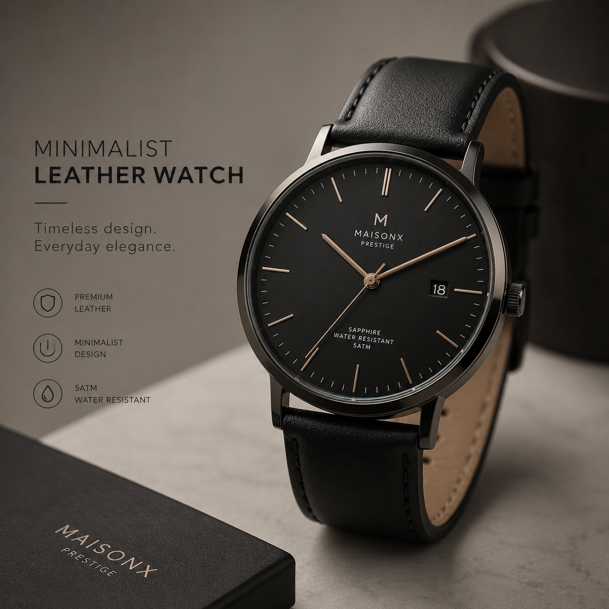 Minimalist Leather Watch